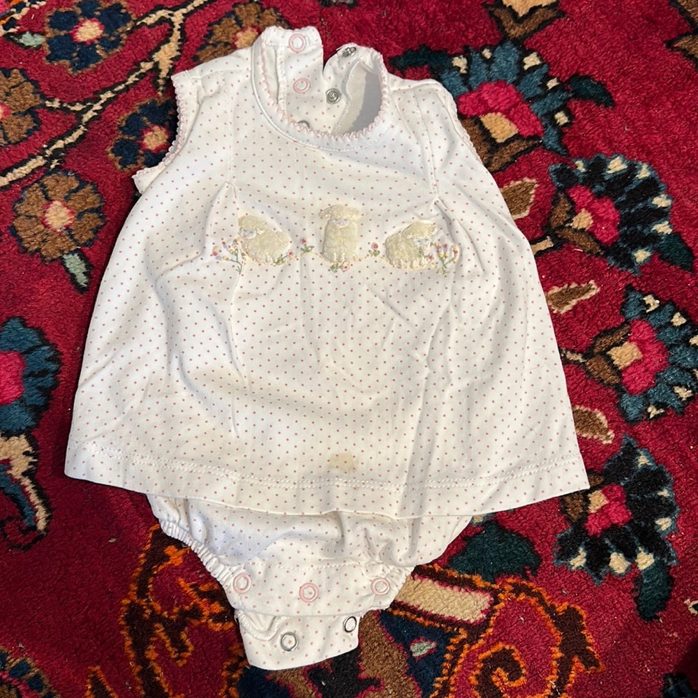 Beautiful Knit Lamb Bubble 0-3 month Baby Girl